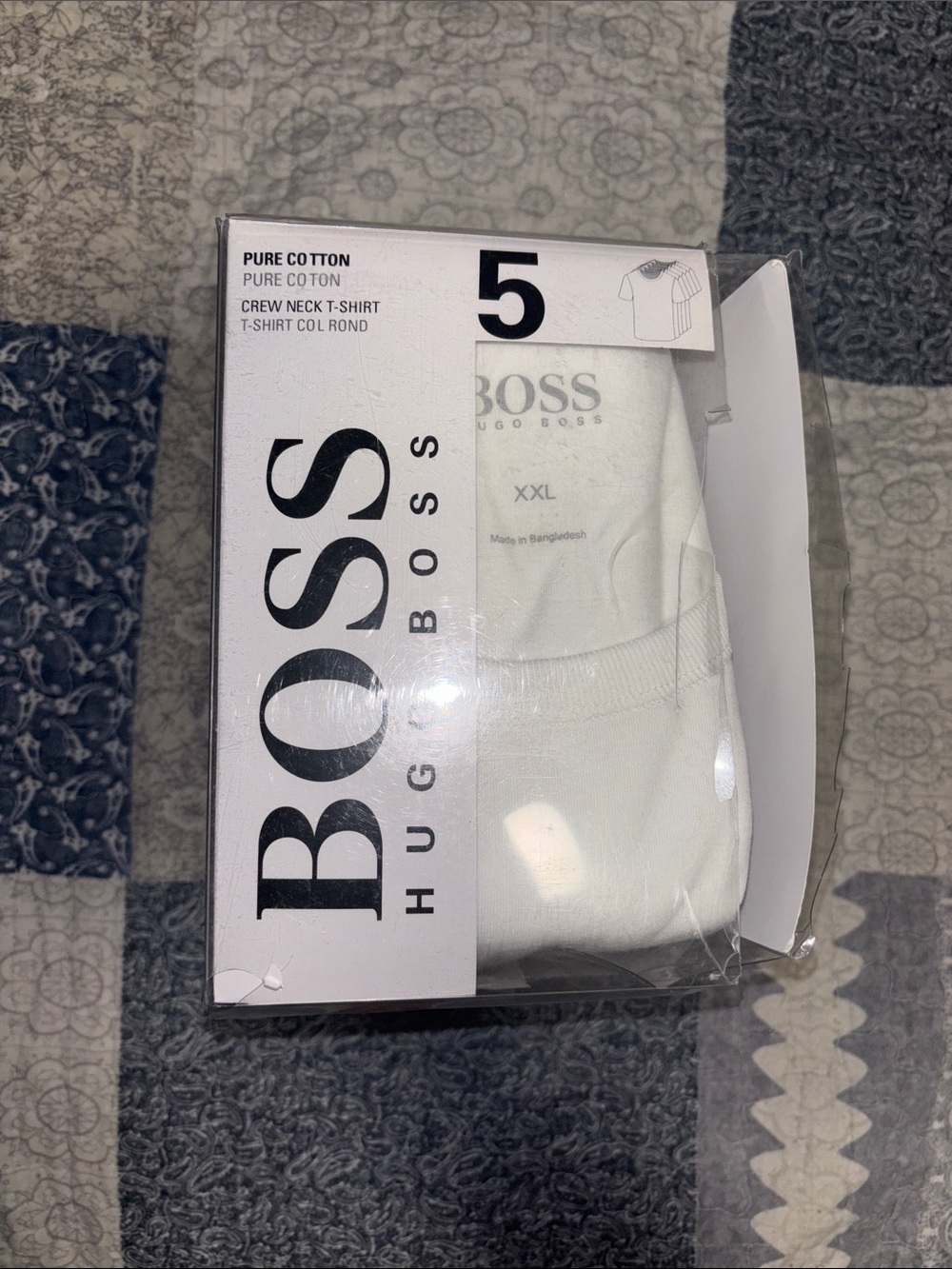 Hugo Boss White Crew Neck T-Shirts Pack of 5